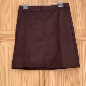 Loft suede skirt